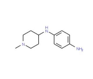 N-(1-methyl-piperidin-4yl)-benzene-1,4-diamine (CAS 1086392-72-4) - chemical structure image