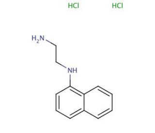 N-(1-Naphthyl)ethylenediamine dihydrochloride (CAS 1465-25-4) - chemical structure image