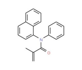 N-(1-Naphthyl)-N-phenylmethacrylamide (CAS 141029-31-4) - chemical structure image