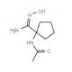 N-[1-(N′-hydroxycarbamimidoyl)cyclopentyl]acetamide - chemical structure image