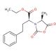 N-[1-(S)-(+)-Ethoxycarbonyl-3-phenylpropyl]-L-alanyl carboxyanhydride (CAS 84793-24-8) - chemical structure image