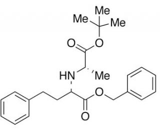 N-[1-(S)-Benzyloxycarbonyl-3-phenylpropyl]-L-alanine tert-Butyl Ester (CAS 117560-14-2) - chemical structure image