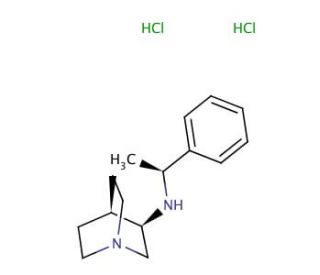 (&plus;)-N-(1(S)-Phenylethyl)-1-azabicyclo[2.2.2]octan-3(R)-amine hydrochloride (CAS 120570-09-4) - chemical structure image
