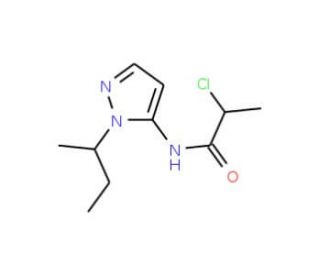 N-(1-sec-butyl-1H-pyrazol-5-yl)-2-chloropropanamide - chemical structure image