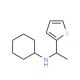 N-(1-Thien-2-ylethyl)cyclohexanamine - chemical structure image