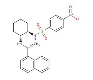 N-[(1R,2R)-2-[[(1R)-1-(1-Naphthyl)ethyl]amino]cyclohexyl]-4-nitrobenzenesulfonamide (CAS 908598-58-3) - chemical structure im