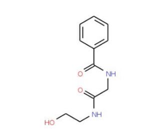 N-{2-[(2-Hydroxyethyl)amino]-2-oxoethyl}benzenecarboxamide (CAS 72085-01-9) - chemical structure image