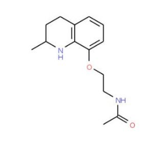 N-{2-[(2-methyl-1,2,3,4-tetrahydroquinolin-8-yl)oxy]ethyl}acetamide - chemical structure image