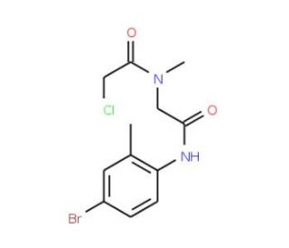 N-{2-[(4-bromo-2-methylphenyl)amino]-2-oxoethyl}-2-chloro-N-methylacetamide - chemical structure image