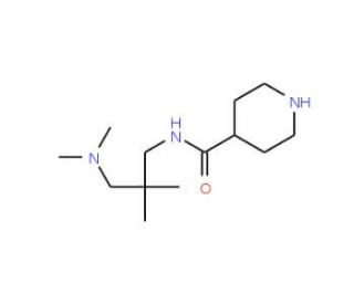 N-{2-[(dimethylamino)methyl]-2-methylpropyl}piperidine-4-carboxamide - chemical structure image