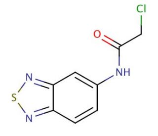 N-2,1,3-Benzothiadiazol-5-yl-2-chloroacetamide - chemical structure image
