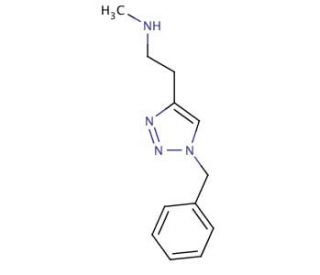 N-[2-(1-Benzyl-1H-1,2,3-triazol-4-yl)ethyl]-N-methylamine - chemical structure image