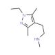 N-[2-(1-Ethyl-3,5-dimethyl-1H-pyrazol-4-yl)ethyl]-N-methylamine (CAS 956823-99-7) - chemical structure image