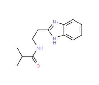 N-[2-(1H-1,3-benzodiazol-2-yl)ethyl]-2-methylpropanamide - chemical structure image