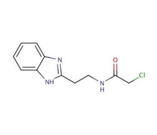 N-[2-(1H-Benzoimidazol-2-yl)-ethyl]-2-chloro-acetamide - chemical structure image