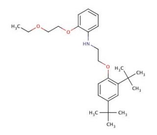 N-{2-[2,4-Di(tert-butyl)phenoxy]ethyl}-2-(2-ethoxyethoxy)aniline - chemical structure image