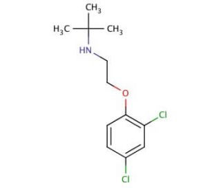 N-[2-(2,4-Dichlorophenoxy)ethyl]-2-methyl-2-propanamine - chemical structure image