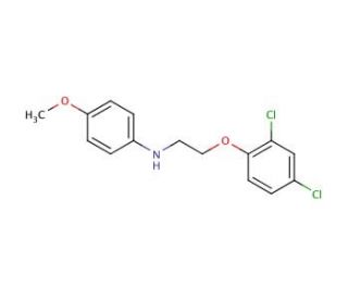 N-[2-(2,4-Dichlorophenoxy)ethyl]-4-methoxyaniline - chemical structure image