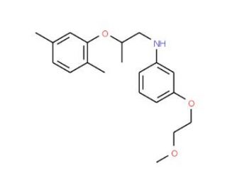 N-[2-(2,5-Dimethylphenoxy)propyl]-3-(2-methoxyethoxy)aniline (CAS 1040686-43-8) - chemical structure image