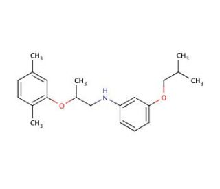 N-[2-(2,5-Dimethylphenoxy)propyl]-3-isobutoxyaniline (CAS 1040681-04-6) - chemical structure image