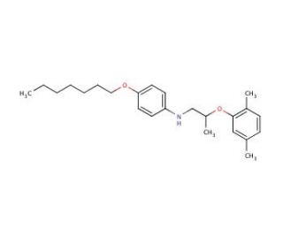N-[2-(2,5-Dimethylphenoxy)propyl]-4-(heptyloxy)aniline (CAS 1040689-92-6) - chemical structure image