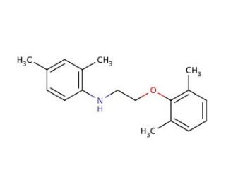 N-[2-(2,6-Dimethylphenoxy)ethyl]-2,4-dimethylaniline (CAS 1040685-84-4) - chemical structure image