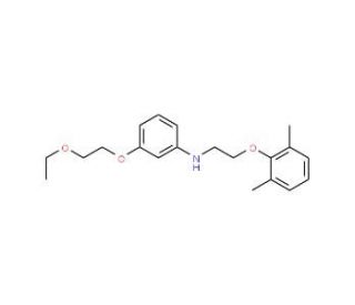 N-[2-(2,6-Dimethylphenoxy)ethyl]-3-(2-ethoxyethoxy)aniline (CAS 1040691-56-2) - chemical structure image