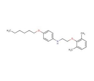 N-[2-(2,6-Dimethylphenoxy)ethyl]-4-(hexyloxy)aniline (CAS 1040687-21-5) - chemical structure image