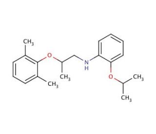 N-[2-(2,6-Dimethylphenoxy)propyl]-2-isopropoxyaniline (CAS 1040683-57-5) - chemical structure image