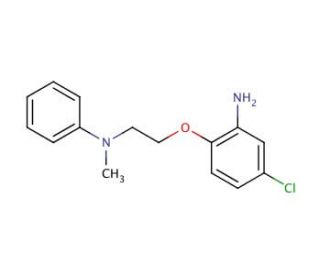 N-[2-(2-Amino-4-chlorophenoxy)ethyl]-N-methyl-N-phenylamine - chemical structure image