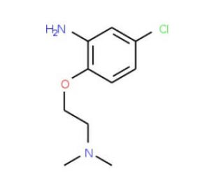 N-[2-(2-Amino-4-chlorophenoxy)ethyl]-N,N-dimethylamine - chemical structure image