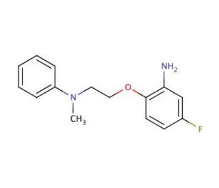 N-[2-(2-Amino-4-fluorophenoxy)ethyl]-N-methyl-N-phenylamine - chemical structure image