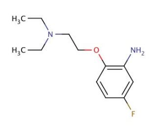 N-[2-(2-Amino-4-fluorophenoxy)ethyl]-N,N-diethylamine - chemical structure image