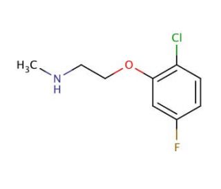 N-[2-(2-Chloro-5-fluorophenoxy)ethyl]-N-methylamine - chemical structure image