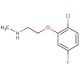 N-[2-(2-Chloro-5-fluorophenoxy)ethyl]-N-methylamine - chemical structure image