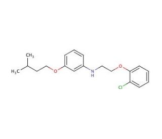 N-[2-(2-Chlorophenoxy)ethyl]-3-(isopentyloxy)aniline - chemical structure image