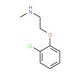 N-[2-(2-chlorophenoxy)ethyl]-N-methylamine (CAS 70289-29-1) - chemical structure image