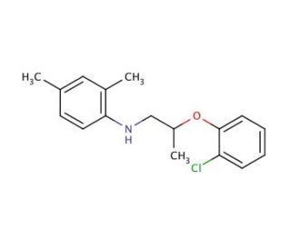 N-[2-(2-Chlorophenoxy)propyl]-2,4-dimethylaniline - chemical structure image