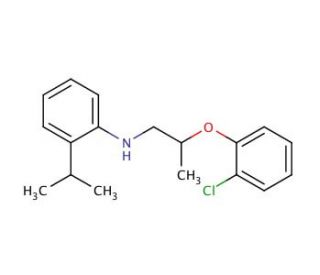 N-[2-(2-Chlorophenoxy)propyl]-2-isopropylaniline - chemical structure image