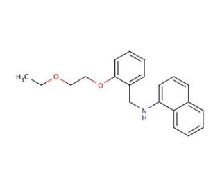 N-[2-(2-Ethoxyethoxy)benzyl]-1-naphthalenamine - chemical structure image