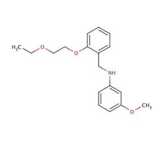 N-[2-(2-Ethoxyethoxy)benzyl]-3-methoxyaniline - chemical structure image