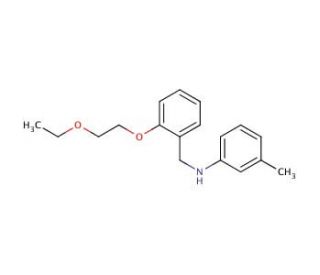 N-[2-(2-Ethoxyethoxy)benzyl]-3-methylaniline - chemical structure image