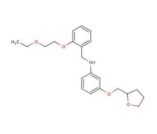 N-[2-(2-Ethoxyethoxy)benzyl]-3-(tetrahydro-2-furanylmethoxy)aniline - chemical structure image