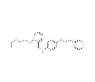N-[2-(2-Ethoxyethoxy)benzyl]-4-(phenethyloxy)aniline - chemical structure image