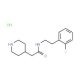 N-[2-(2-Fluoro-phenyl)-ethyl]-2-piperidin-4-yl-acetamide hydrochloride - chemical structure image