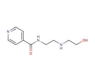 N-[2-(2-Hydroxy-ethylamino)-ethyl]-isonicotinamide - chemical structure image