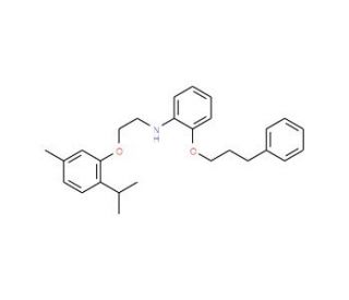 N-[2-(2-Isopropyl-5-methylphenoxy)ethyl]-2-(3-phenylpropoxy)aniline - chemical structure image