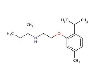 N-[2-(2-Isopropyl-5-methylphenoxy)ethyl]-2-butanamine - chemical structure image