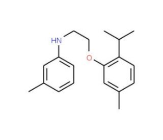 N-[2-(2-Isopropyl-5-methylphenoxy)ethyl]-3-methylaniline - chemical structure image