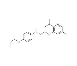 N-[2-(2-Isopropyl-5-methylphenoxy)ethyl]-4-propoxyaniline - chemical structure image
